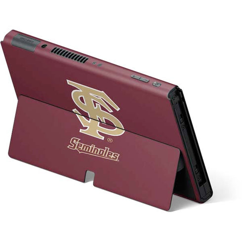 Florida State FSU Seminoles Initials Nintendo Switch OLED (2021) Skin